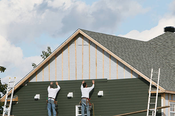 Professional Emergency Siding Repair technician working in Olmsted Falls, OH